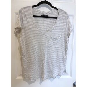 Abercrombie‎ & Fitch Striped T-Shirt Casual Everyday Top Size M